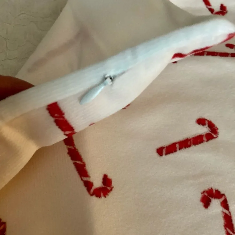 Candy Cane Holiday Pillow Cover